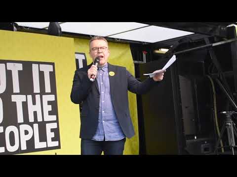 Tom Watson at the 'Put It To The People' march
