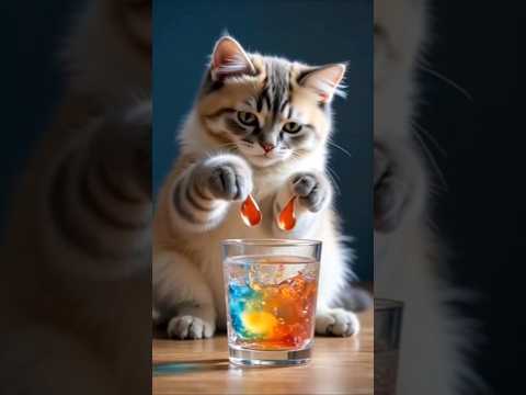 😻cute cat's magic 🪄✨ #shorts #instagram #magiclight #funny #cutecat #magic #colouring #billivideo