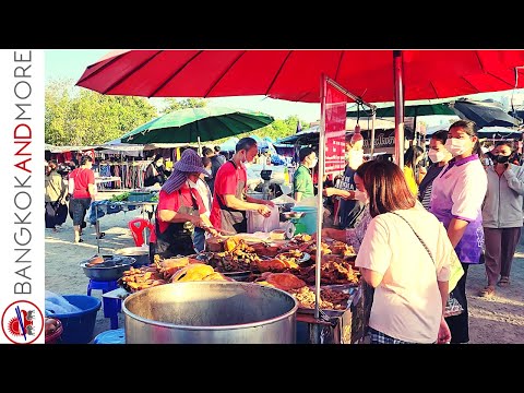 Best STREET FOOD and More: A Rural Market in THAILAND