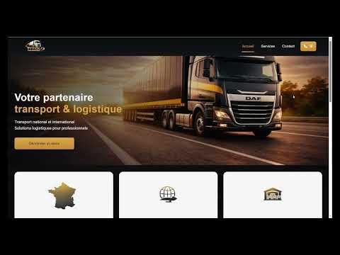 Aperçu vidéo - Template Transport TitouWeb