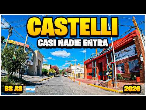 Recorriendo Castelli, Buenos Aires en auto | Ruta, pueblo y calma [4K]