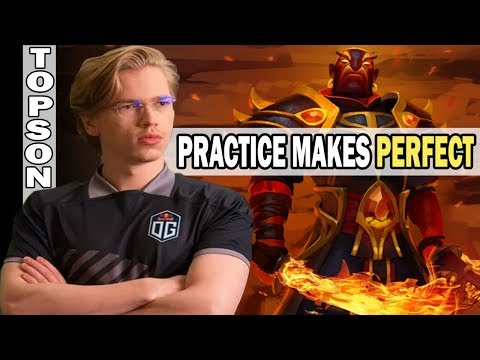 EMBER SPIRIT SPAMMER - Topson getting ready for the Upcoming Event - Dota 2 DOTA 2