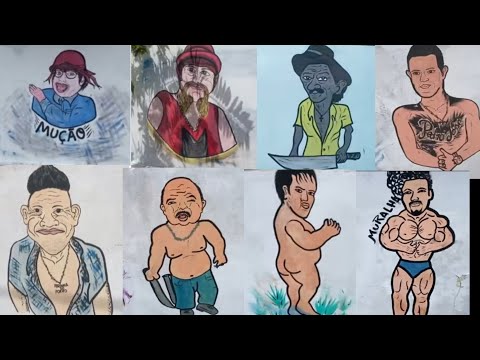 fizeram um gibi no muro da casa do Galo cego kkkkkkk 🤣🤣🤣