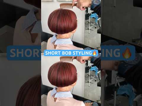 SHORT BOB PRO & EASY STYLING: Complete Tutorial Linked Below! 🔥🔥🔥