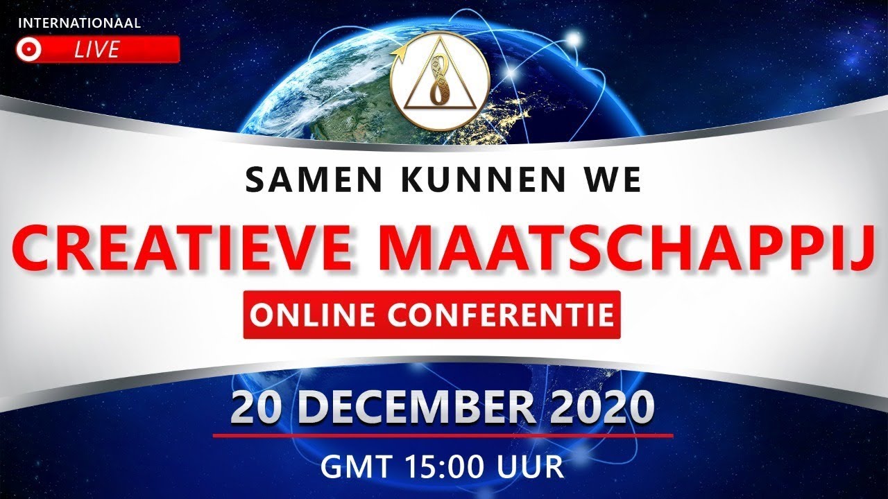 Creatieve Maatschappij. SAMEN KUNNEN WIJ | Internationale Online Conferentie