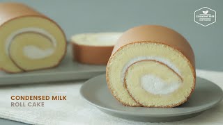 윗면도 예쁜~ღ'ᴗ'ღ 연유 롤케이크 만들기 : Condensed milk Roll Cake Recipe | Cooking tree