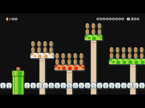 1-EX:Meet me at Shroom Peak by Myuu - Super Mario Maker - No Commentary 1bk