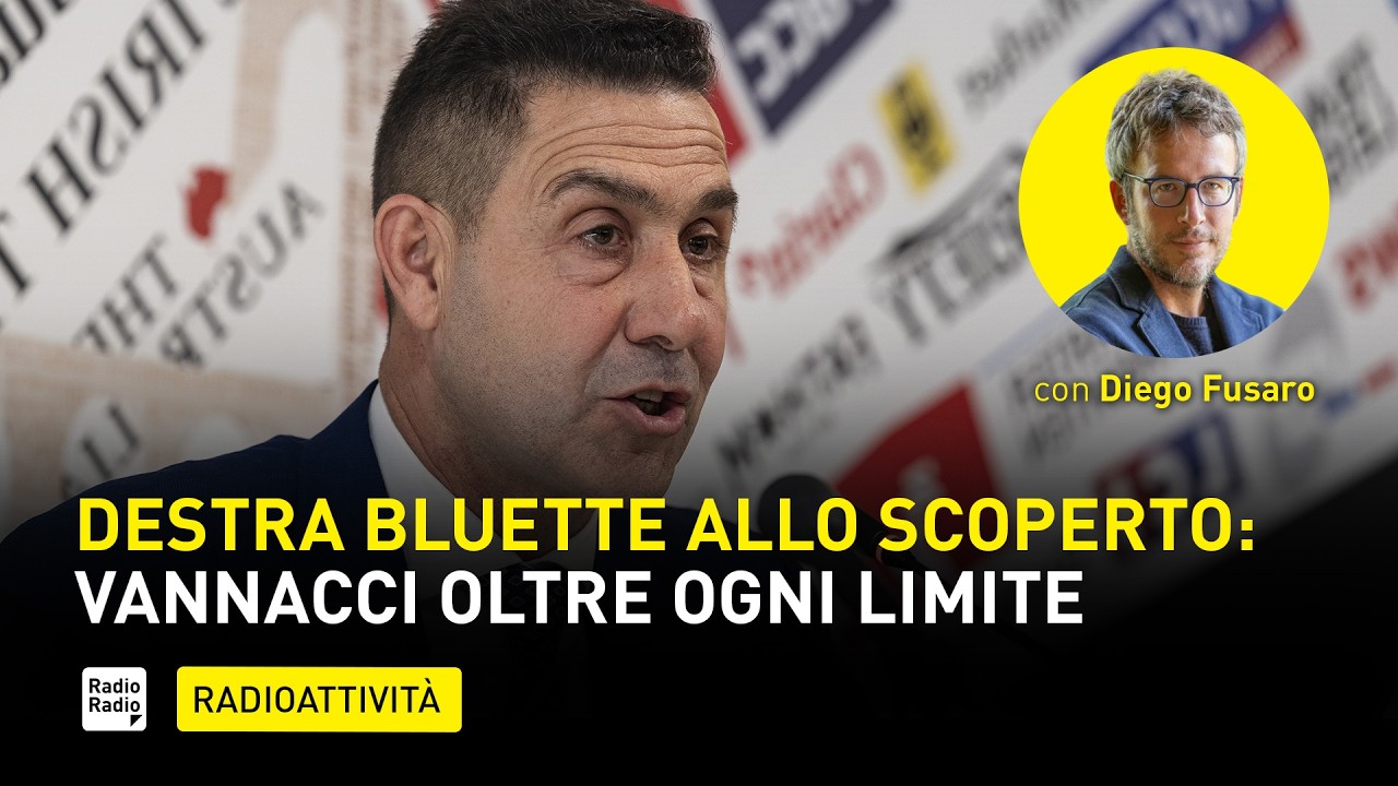 VANNACCI GETTA LA MASCHERA: "SOSTENERE LA PALESTINA È FARE IL GIOCO DELLA SINISTRA ANTISEMITA"