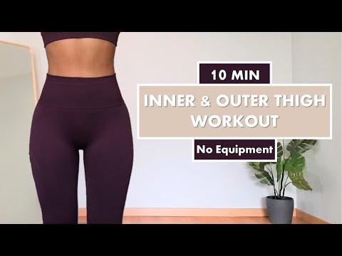 10 min Inner and Outer Thigh Workout on the Floor - Knee Friendly | No Equipment