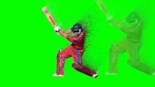 Cricket Player - Green Screen Footage Free