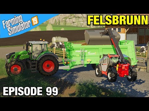 SPREADING MANURE Farming Simulator 19 Timelapse - Felsbrunn FS19 Episode 99