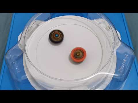 Beyblade Burst Battle! Mirage Diabolos Quick' 3A VS Glide Hyperion Charge Metal 2S! Daddy VS Rohan!