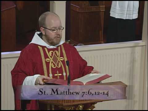 Homily 06-22-2010 - Fr. Dominic Mary - Saints John Fisher and Thomas More