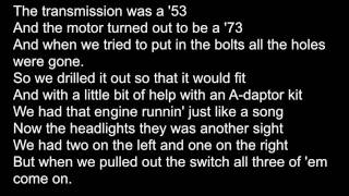 Johnny Cash One Piece at a Time {LYRICS ON SCREEN}