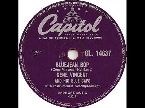 UK New Entry 1956 (154) Gene Vincent & His Blue Caps - Bluejean Bop
