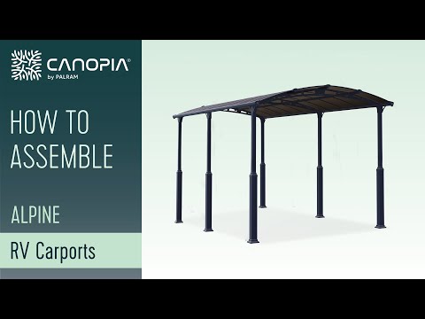 Carport Canopia by Palram Alpine I Metall För Husbil 3,6x8,5 m