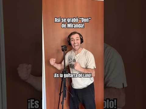 🎤 This is how Miranda's "Don" was recorded! #youtubeshorts #shorts