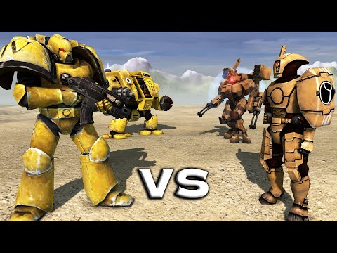 SPACE MARINES vs TAU EMPIRE - Warhammer 40k Cinematic Battle (4K)