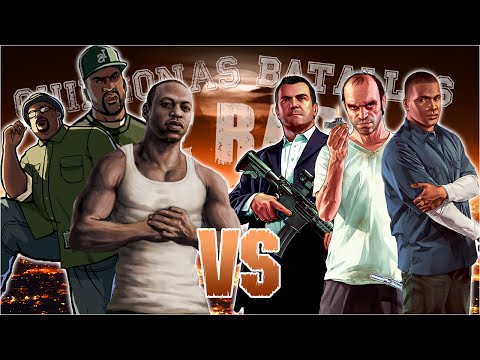 GTA 5 vs GTA San Andreas. Chingonas Batallas de Rap de Titanes | Zoiket ft. Raplion, Ykato & Darck