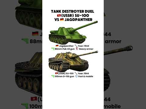 SU-100 vs Jagdpanther – WWII Tank Destroyers Face Off! 🔥