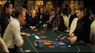 Смотреть онлайн Момент из фильма Джеймс Бонд про покер