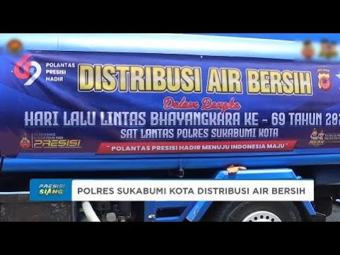POLRES SUKABUMI KOTA DISTRIBUSIKAN AIR BERSIH