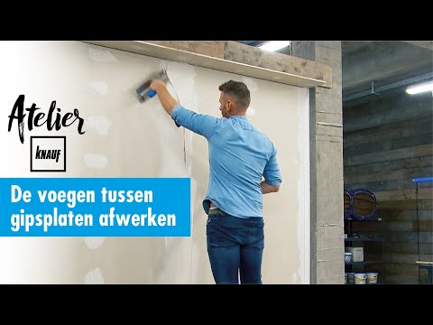 Hoe de voegen tussen gipsplaten afwerken ? - Atelier Knauf