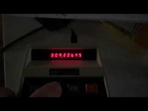 The Square Root of 95621 on a Corvus 312 Calculator in Slow Motion