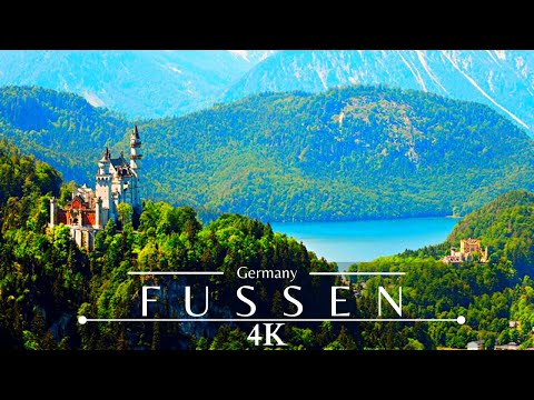 Fussen Germany 4K 🇩🇪 / Bavaria / Neuschwanstein Castle