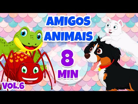 Amigos Animais Vol. 6 - Giramille 8 min | Desenho Animado Musical