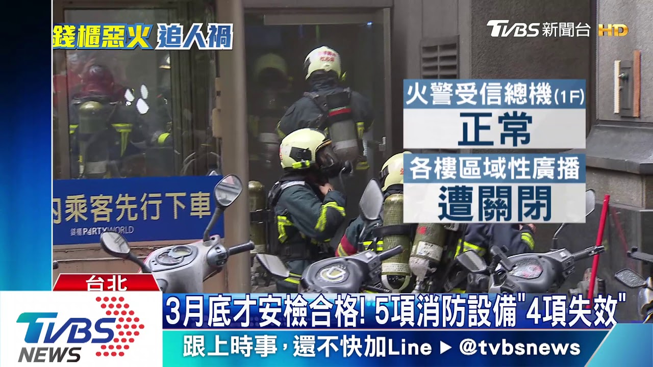 僅警示燈還有亮! 「警報、灑水、排煙」全被關