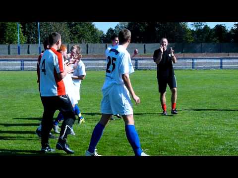 MKS Kluczbork Juniorzy Starsi - Odra Opole 2011.09.24 radość po meczu