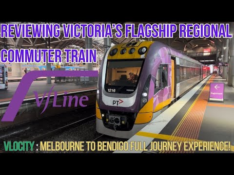 Reviewing Victoria's Flagship V/Line VLocity Train Between Melbourne and Bendigo!