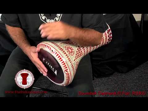 The Red Queen 17" Mother of Pearl Gawharet El Fan Darbuka Drum (RS800)