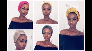 HOW TO STYLE A TURBAN/SCARF  9 QUICK AND EASY WAYS