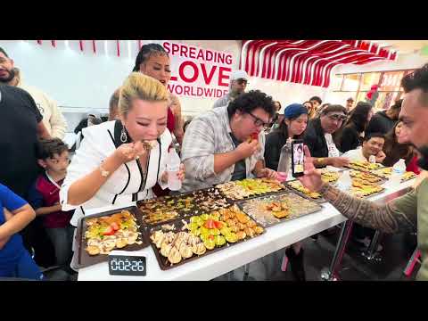 $100 Prize 100 Mini Pancakes Eating Challenge at Juice Time in Tustin!!