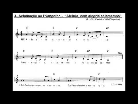 Aleluia, Aclamemos A Palavra Do Senhor - Músicas Católicas