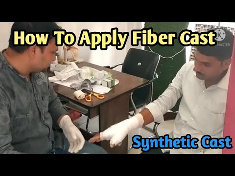How to apply fiber Cast | how to apply synthetic fiber cast | synthetic cast | plaster cast|in hindi