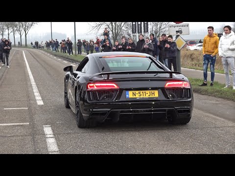 Audi R8 V10 Plus with Quicksilver Exhaust! LOUD Revs, Accelerations, Downshifts!