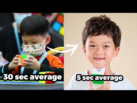 Yiheng Wang's 3x3 Progression (8 Years Old!) - Rubik's Cube