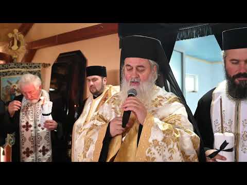Arhim. Dumitru Cobzaru - Inmormantarea Fiului Vlad-Vasile Pușcaș, Parohia Blaja, Satu Mare
