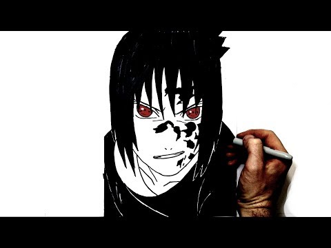 How to Draw Sasuke (Curse Mark)| Step by Step | Naruto ...