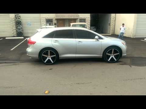 877-544-8473 22" Inch KMC KM685 District Black rims 2010 Toyota Venza Concave Wheels Ft. Lauderdale