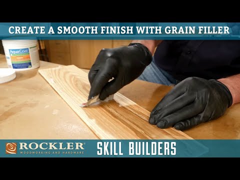 Creating a Smooth Wood Finish with Grain Filler | Rockler Skill Builders