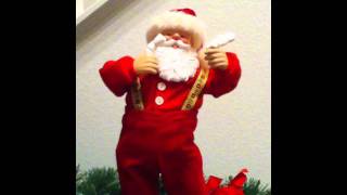 Santa Dances to &quot;Barbra Streisand&quot; by Duck sauce