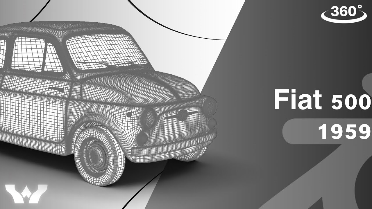 Fiat 500 1959 QG Modelo 3D