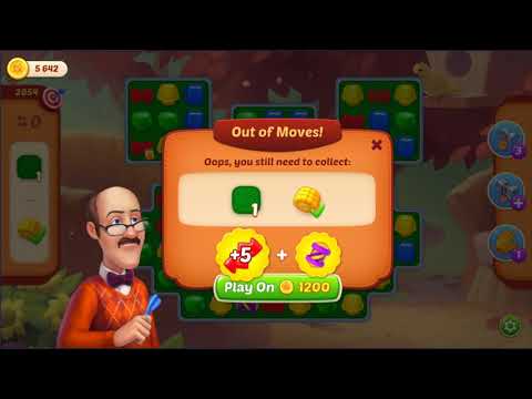 USE 2100 COIN - HomeScapes Level 2854 - 2855 | Gameplay Walkthrough