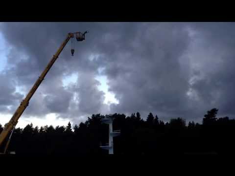 25 meter högt hopp på Valbobadet