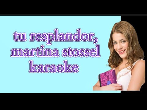 tú resplandor, Martina Stoessel (karaoke instrumental) #disney #violetadisney  🎶✨