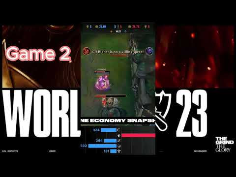 C9 vs FNC Highlights Game 2 | Worlds 2023 Swiss Stage Day 6 Round 4 | Cloud9 vs Fnatic